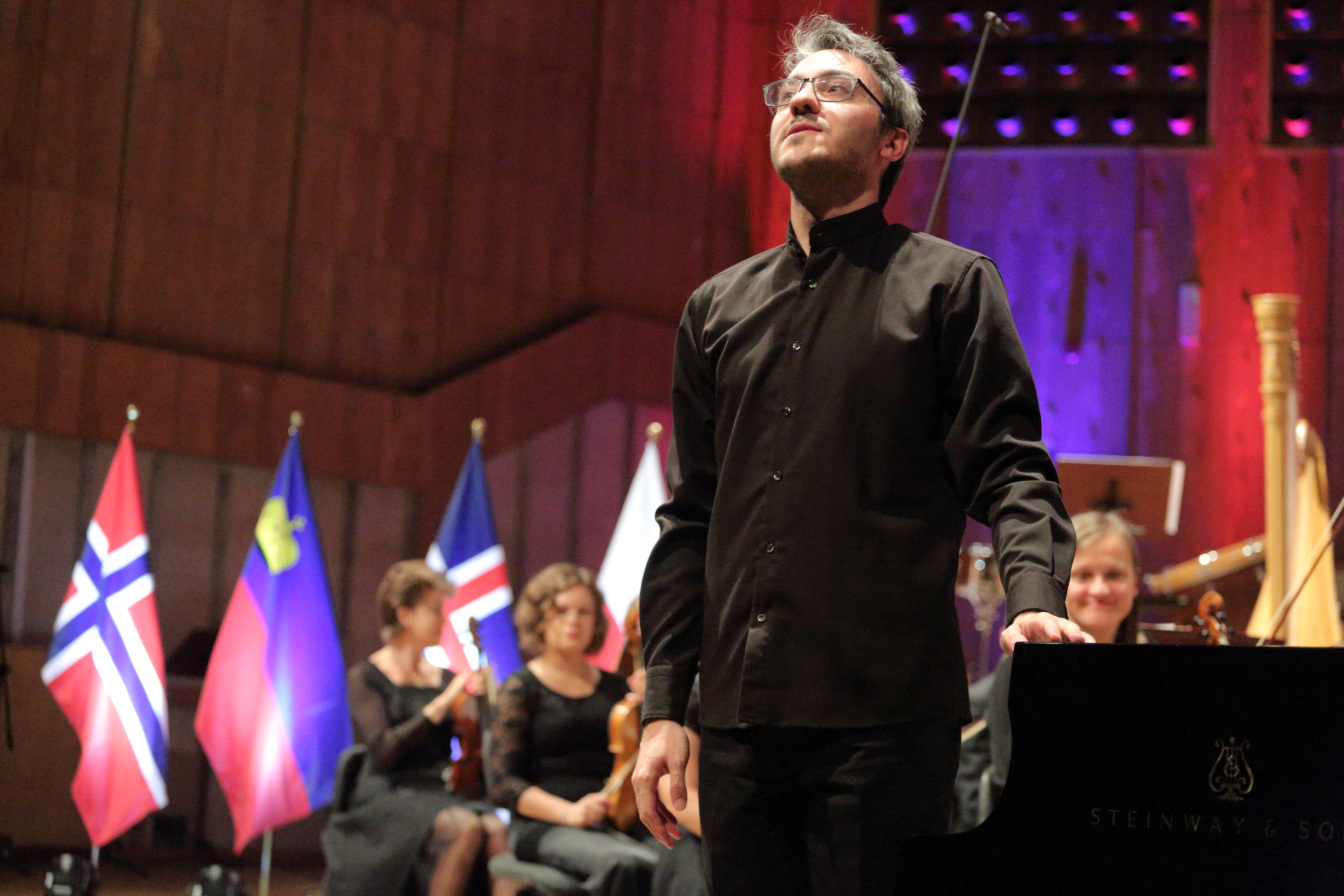 Alexander Gadjiev, pianista z Międzynarodowej Akademii Muzycznej w Liechtensteinie. Fot. Polskie Radio S.A.